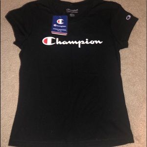 brand new black champion shirt.
